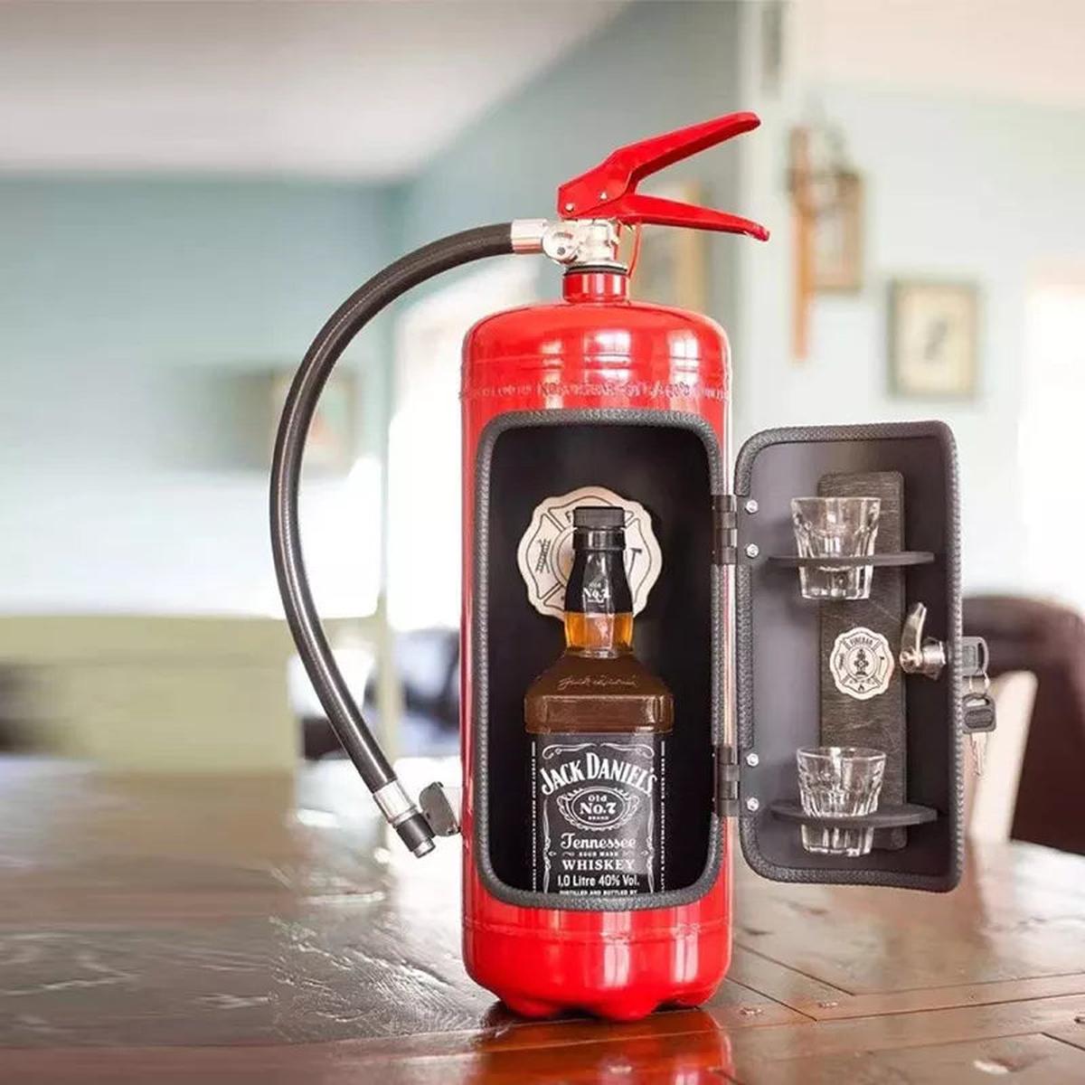 SUENTA Feuerlöscher Flaschenhalter Für Whisky Wein Champagner