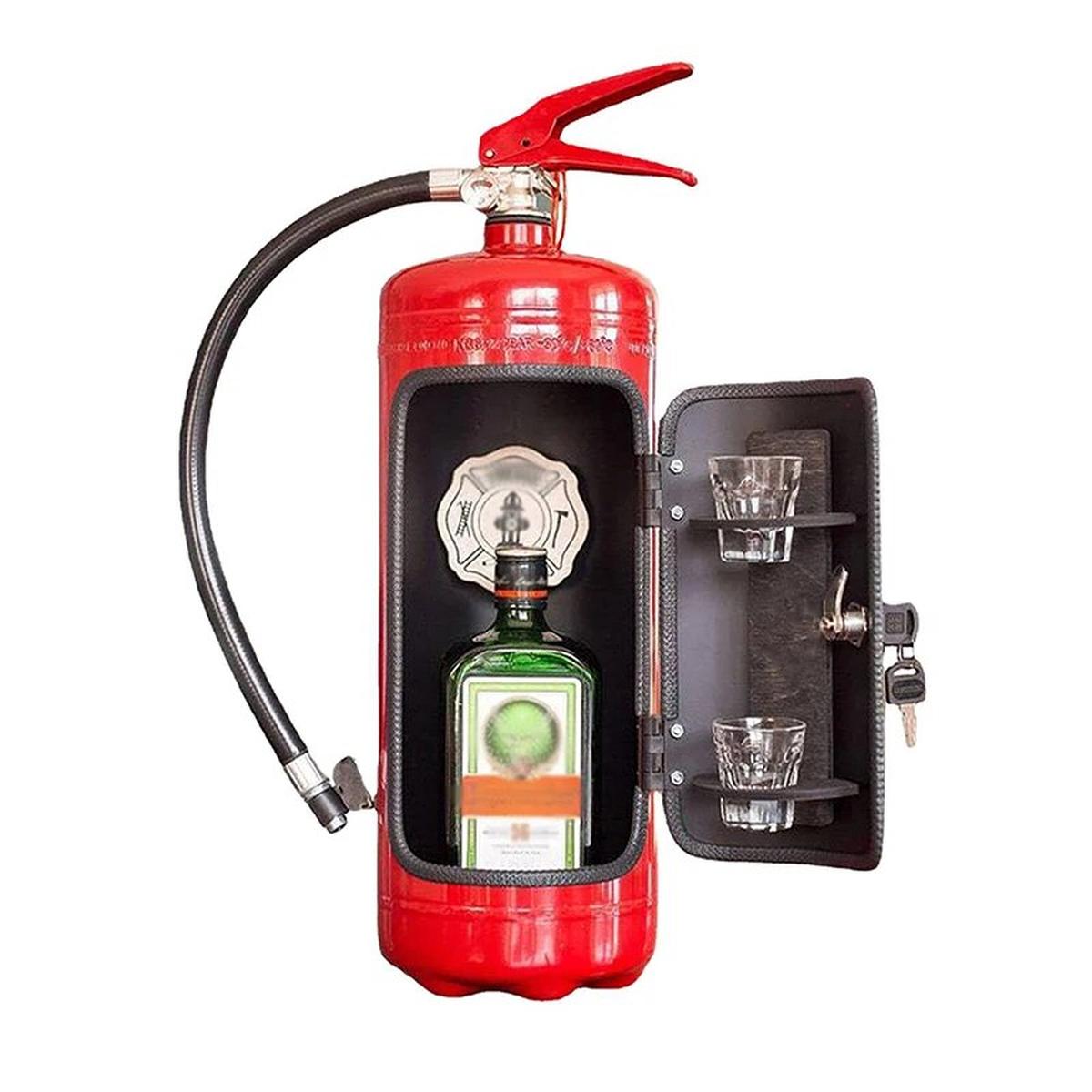 SUENTA Feuerlöscher Flaschenhalter Für Whisky Wein Champagner Rot