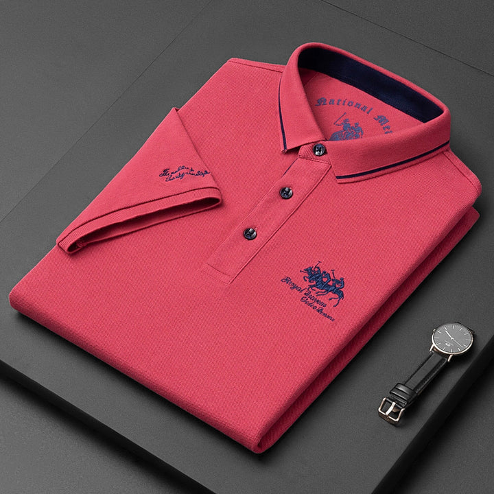 SUENTA Fokas | Herren Poloshirt Rosa