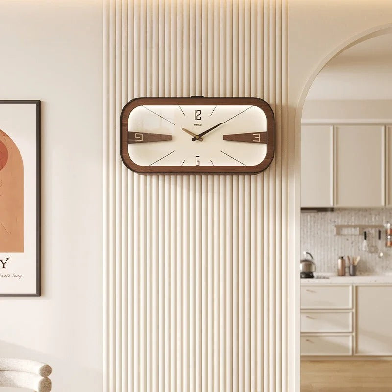 SUENTA Wald-Wanduhr Holzuhr Minimalistisches Design Zeitlos