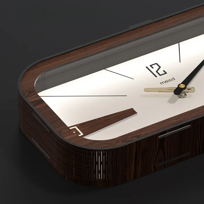 SUENTA Wald-Wanduhr Holzuhr Minimalistisches Design Zeitlos