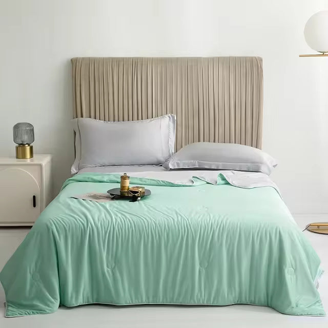 SUENTA Kühldecke Weiche Cooling Decke Nacht Schlafkomfort Nr 1 Cooles Eukalyptus