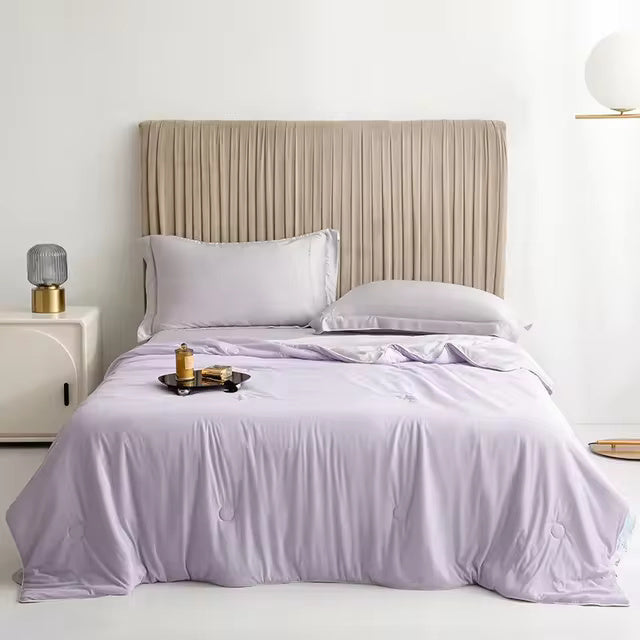 SUENTA Kühldecke Weiche Cooling Decke Nacht Schlafkomfort Nr 1 Lavendeltraum