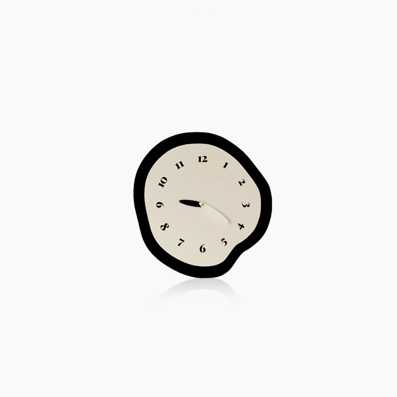 SUENTA Geformte Zeitwanduhr Abstraktes Design Leise Quarzpendelwerk Ohne Pendel