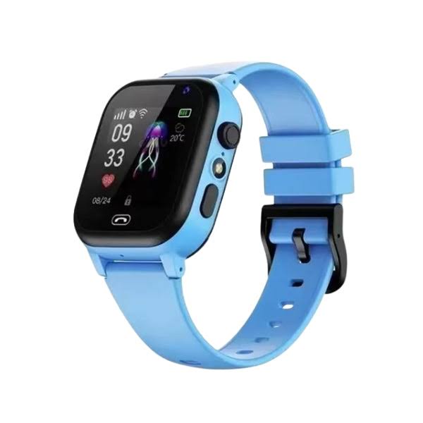 SUENTA GPS-Smartwatch für Kinder – Intelligente Kinderuhr mit GPS-Tracker, SIM-Karte, Videoklingel, Kamera und Aktivitätsüberwachung Blau