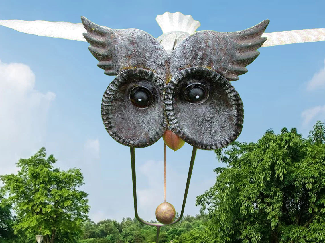 SUENTA Garten-Windspinner Metall Außenornament Bewegung Charme