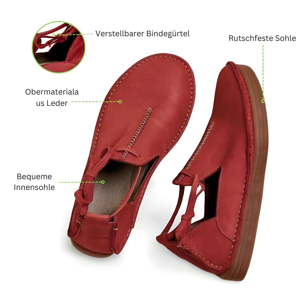 SUENTA Damen Lederschuhe Hochwertige Weiche Leder Herbst Passform - Winterstiefel