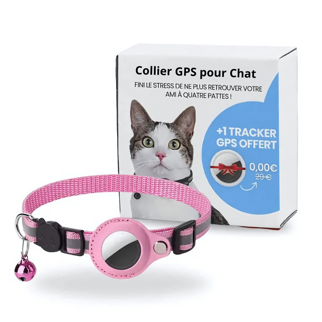 SUENTA Gps-Halsband Für Katzen Mit Live-Tracking Und Sicherheit Rosa