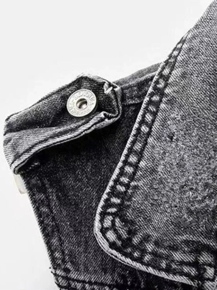 SUENTA Damen Jeansjacke – Hochwertiger Denimstoff und Vielseitiges Zeitloses Design