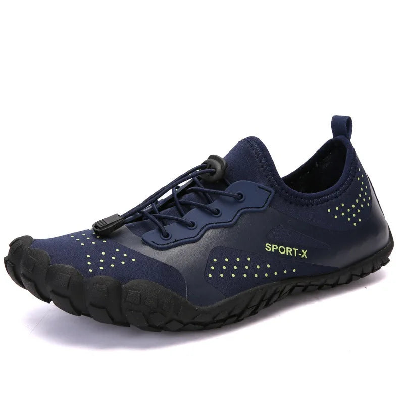 SUENTA Unisex Wasserdichte Barfußschuhe Wassersport Und Outdoor Dunkelblau