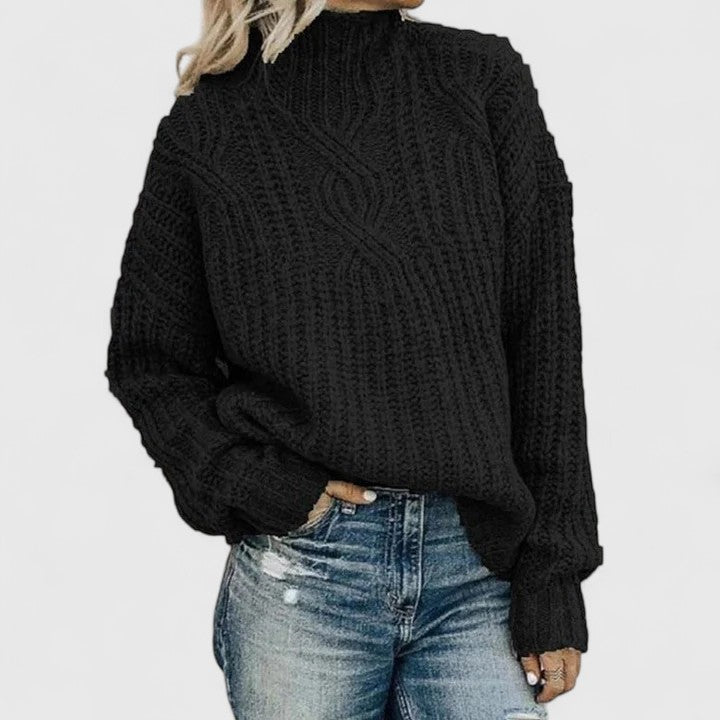 Umami | Maglione invernale a coste da donna con maniche lunghe
