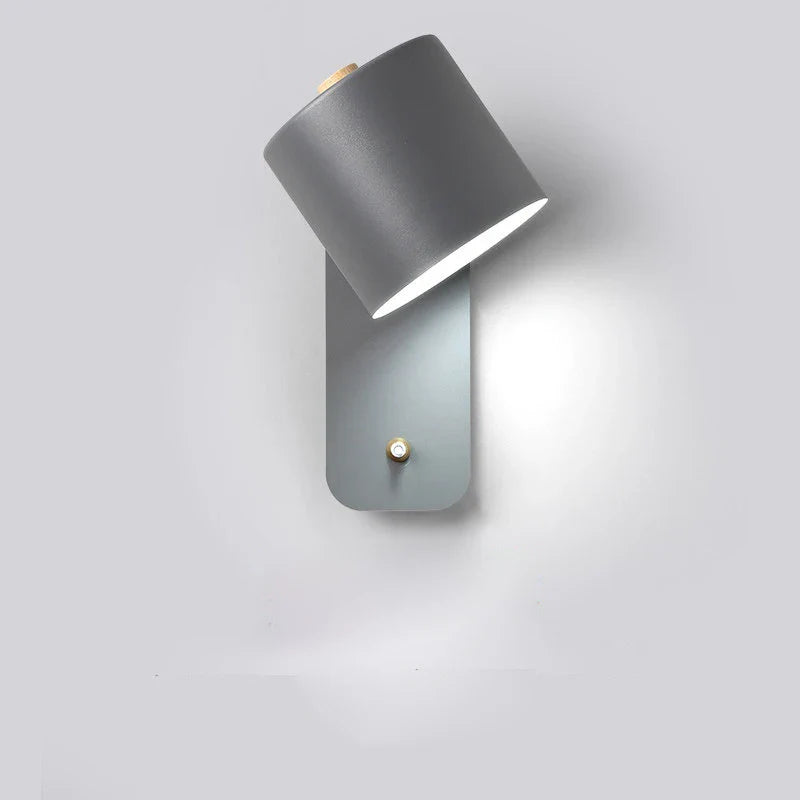 SUENTA LED-Wandlampe Innenleuchten Treppenbeleuchtung Schalter Grau