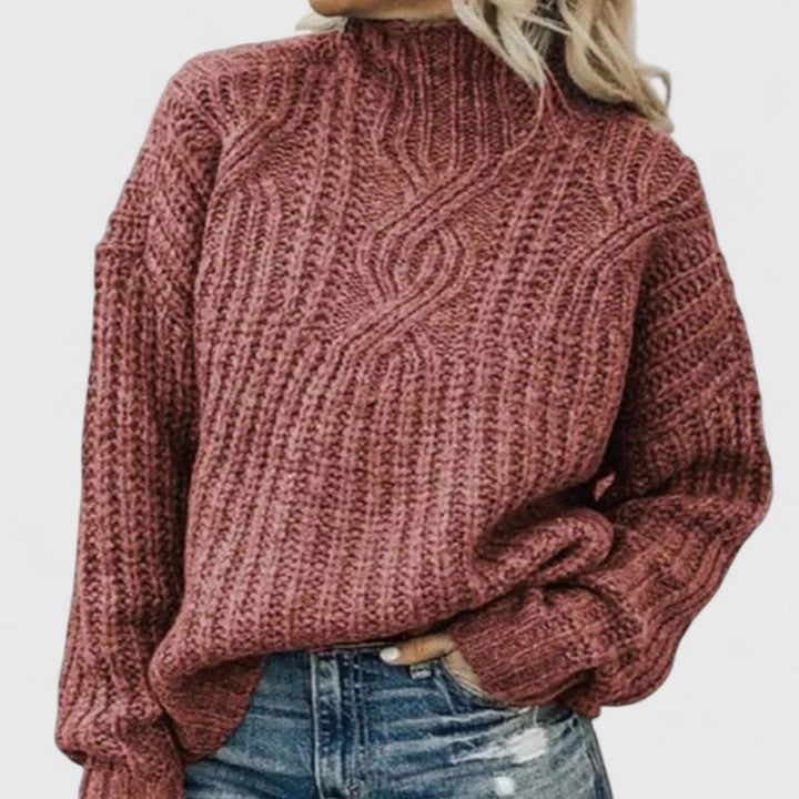 Umami | Maglione invernale a coste da donna con maniche lunghe