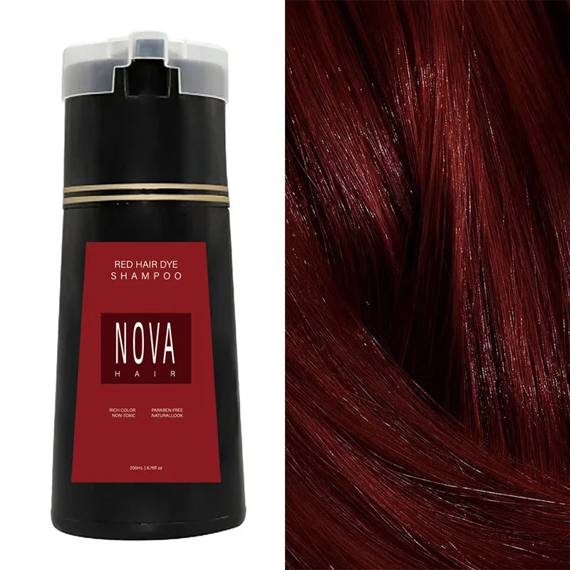 SUENTA Haarfärbe-Shampoo Ohne Schäden 10-Minuten-Ergebnis Pflege Rot (200ml)