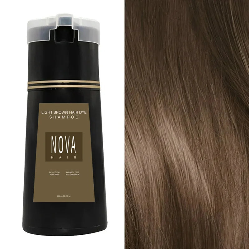 SUENTA Haarfärbe-Shampoo Ohne Schäden 10-Minuten-Ergebnis Pflege Hellbraun (200ml)