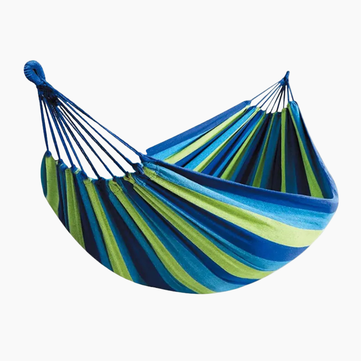 SUENTA Hängematte Canvas AntiRutschDesign Tragkraft 200 Kilogramm Blau