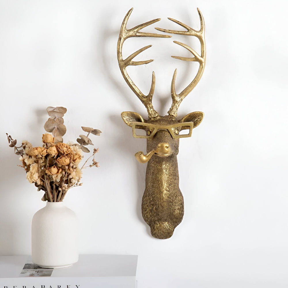 SUENTA Hängende Wandkunst Tierskulpturen Harz Handgefertigt