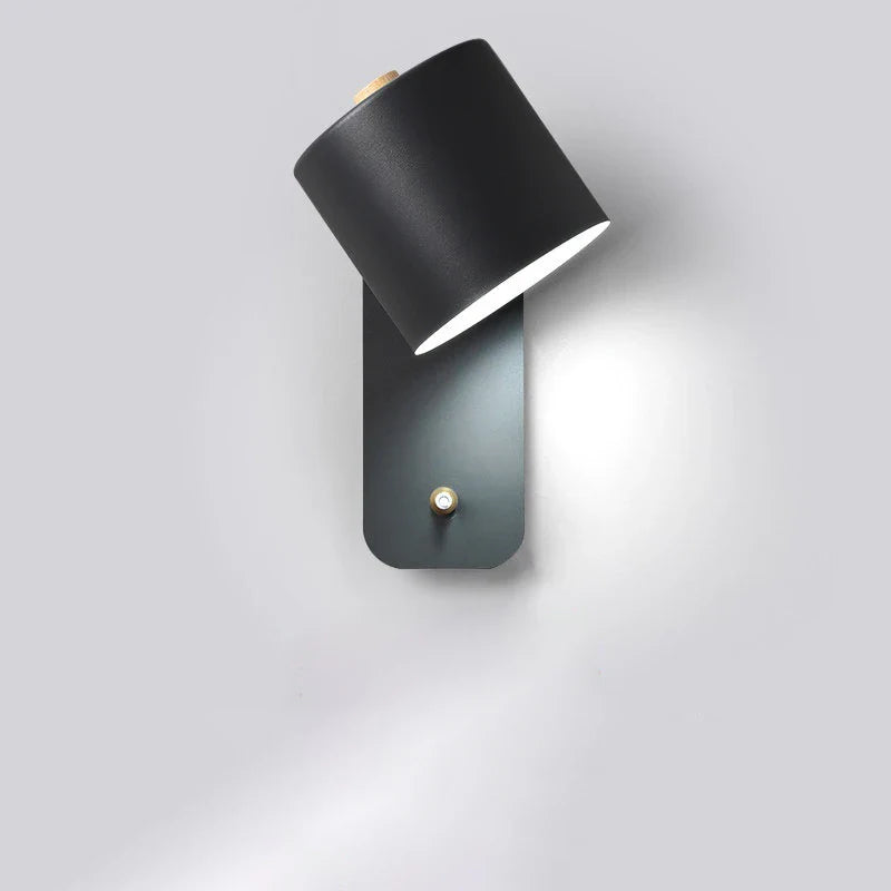 SUENTA LED-Wandlampe Innenleuchten Treppenbeleuchtung Schalter Schwarz