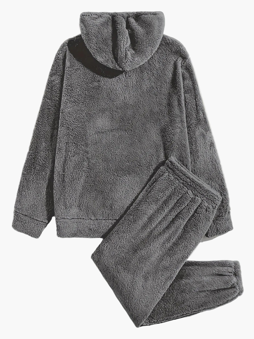 SUENTA Herren Fleece Hoodie Jogginganzug Set Bequemer Freizeit-Look Herbst Winter