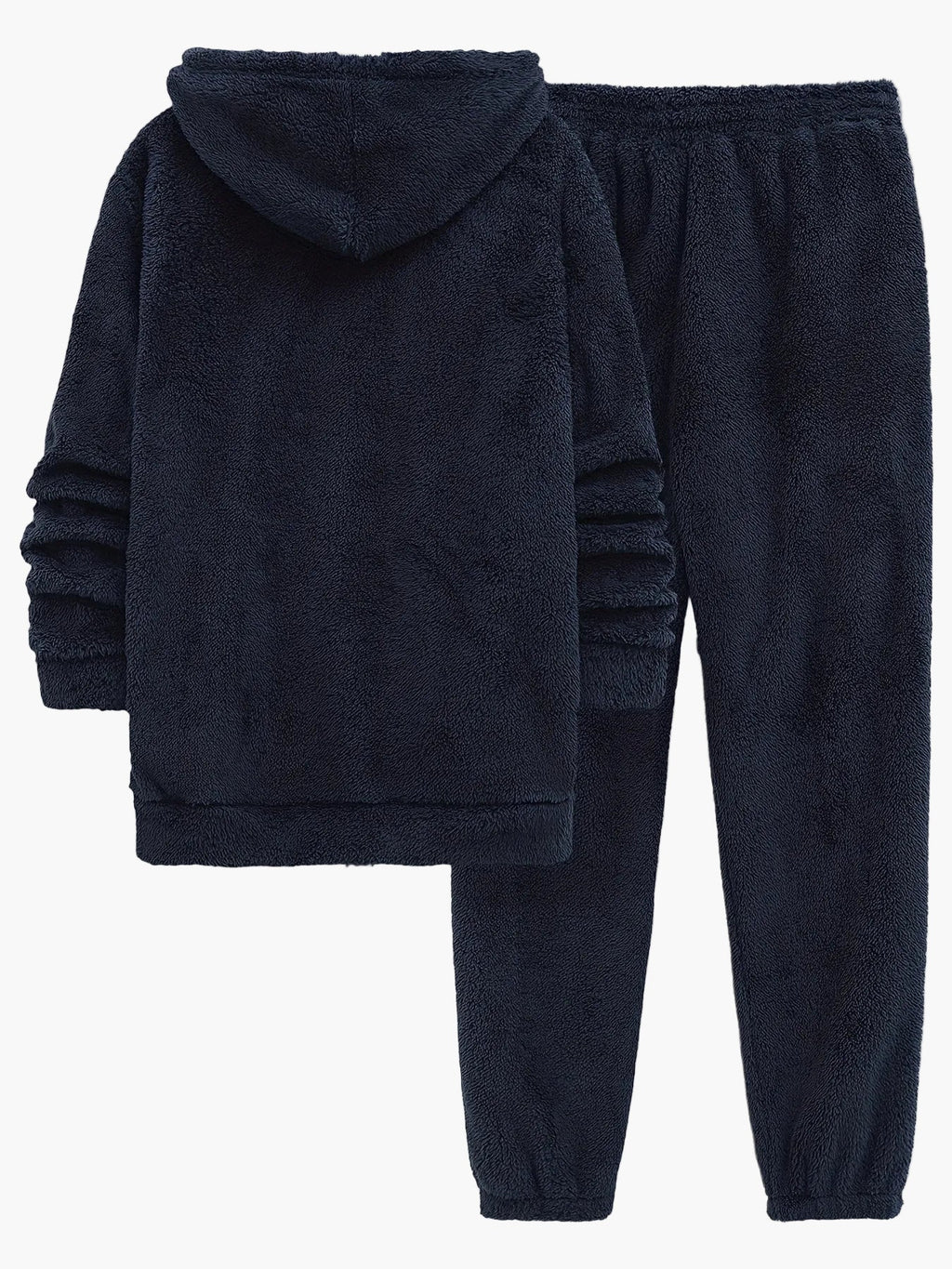 SUENTA Herren Fleece Hoodie Jogginganzug Set Bequemer Freizeit-Look Herbst Winter