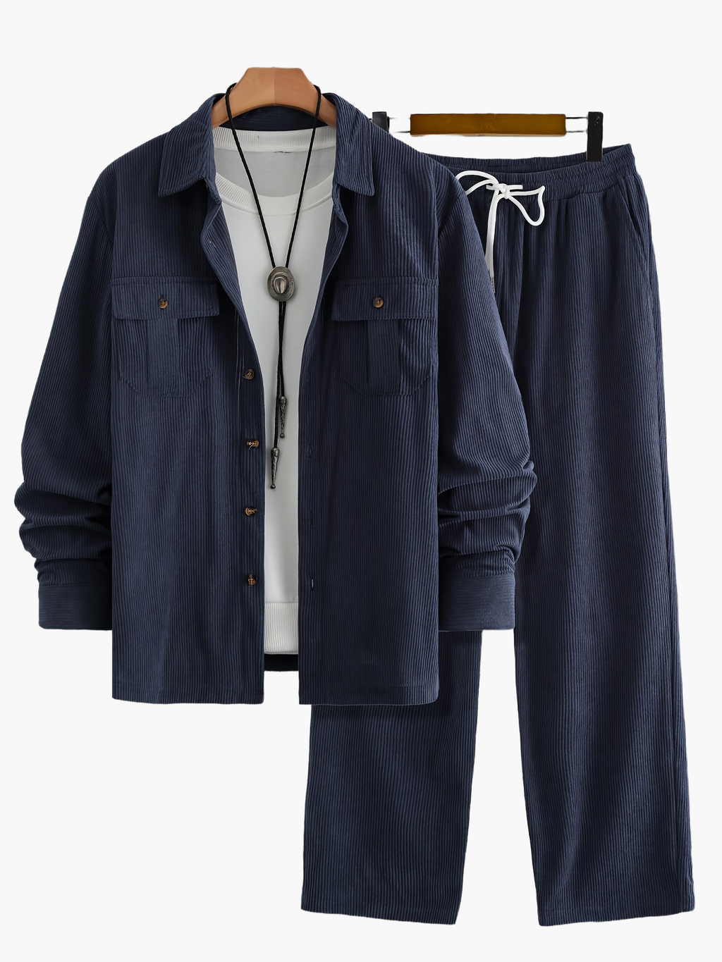SUENTA Herren Freizeit Anzug Set Moderner, Lässiger Look Alltagstauglich
