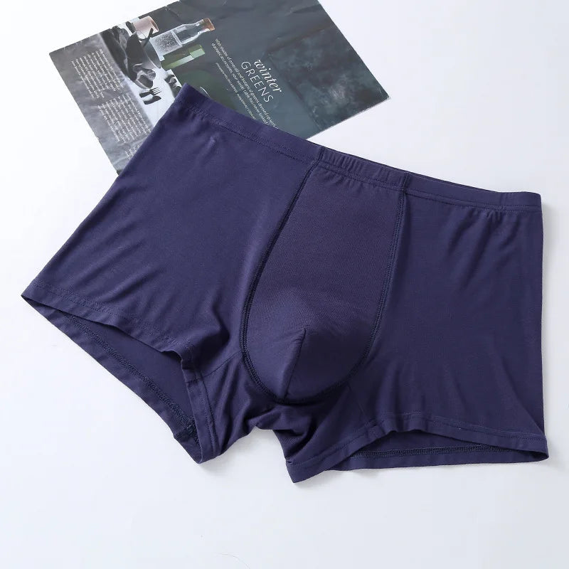 SUENTA Herren Inkontinenz-Boxershorts Windelabsorption Hohe Taille Blau
