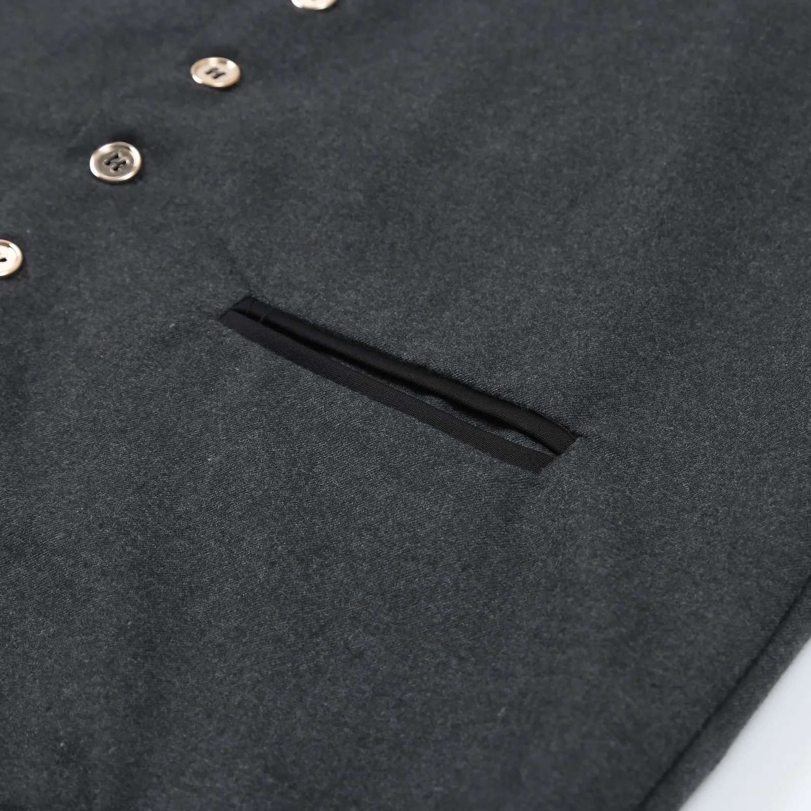 SUENTA Klassische Trachtenweste Grau Hochwertigen Stoff Elegante Note