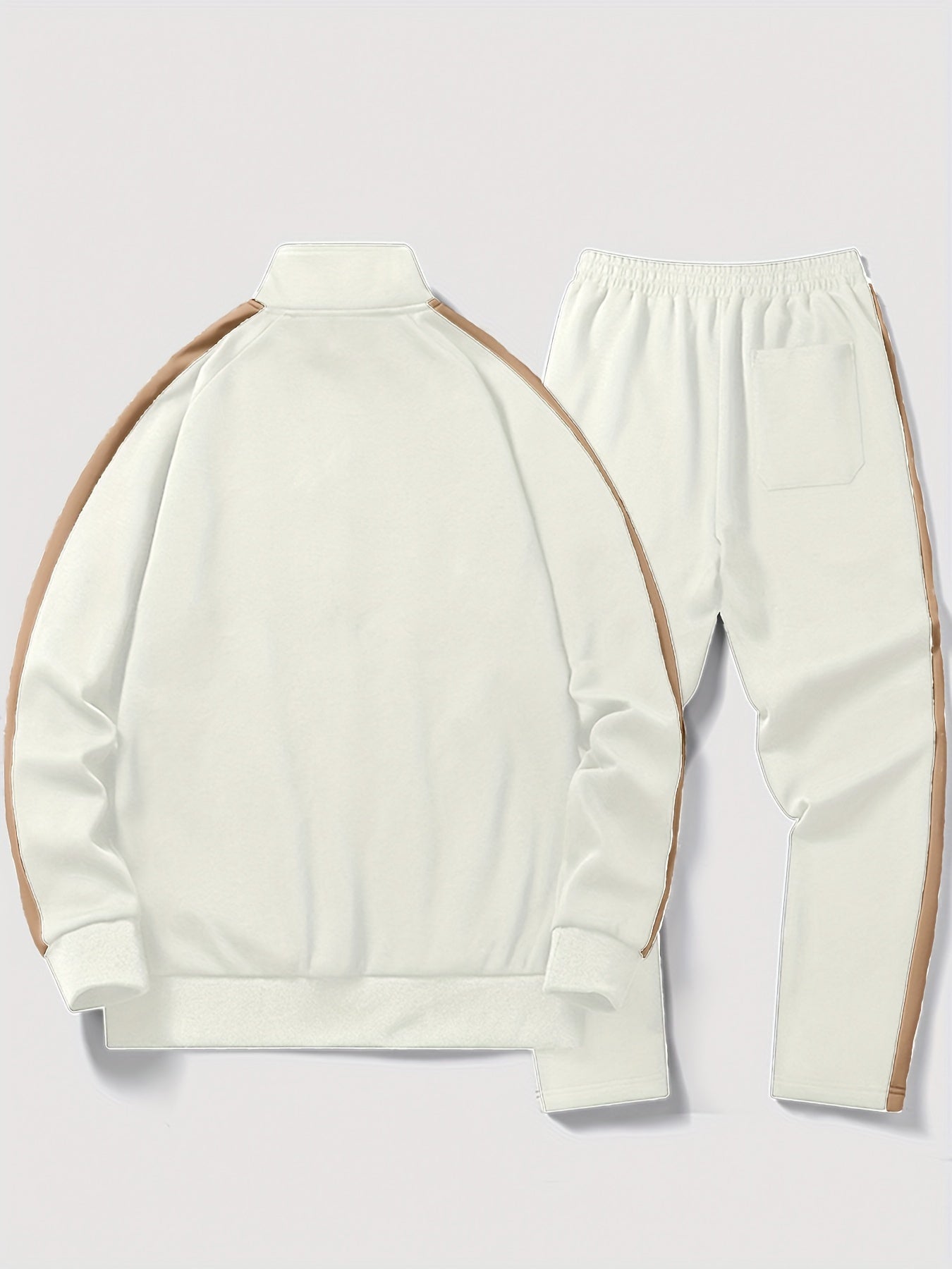 SUENTA Herren Zweiteiliger Trainingsanzug Entspannter Freizeitstil Alltagstauglich