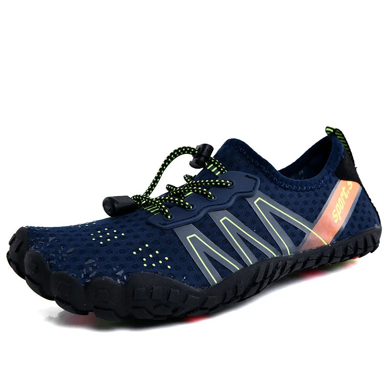 SUENTA Unisex Wasserdichte Barfußschuhe Wassersport Und Outdoor Blau