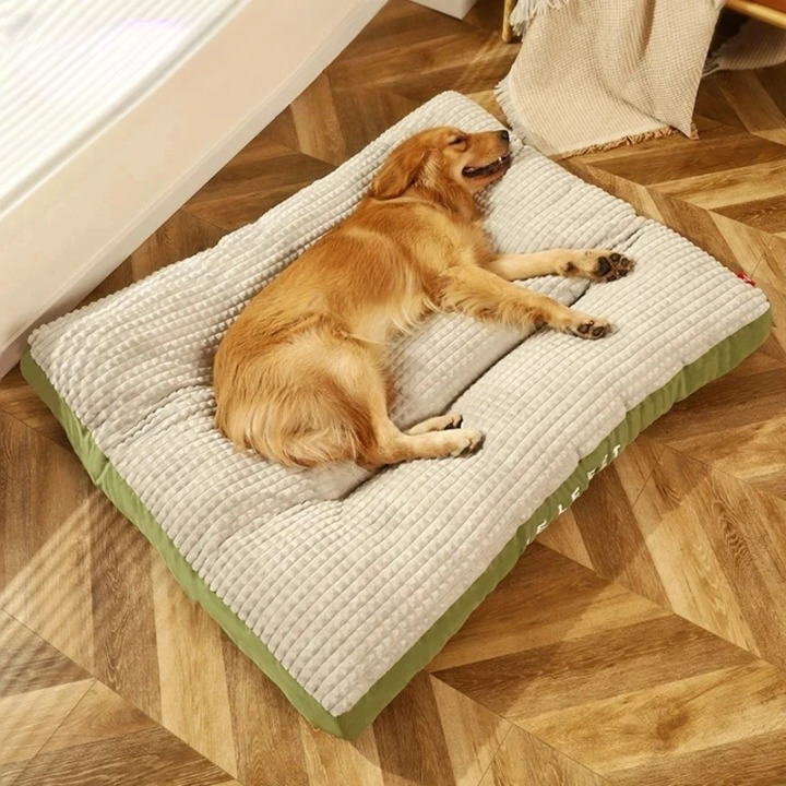 SUENTA Hundebett Memory-Schaum Bezug Waschbar Größe L Komfort