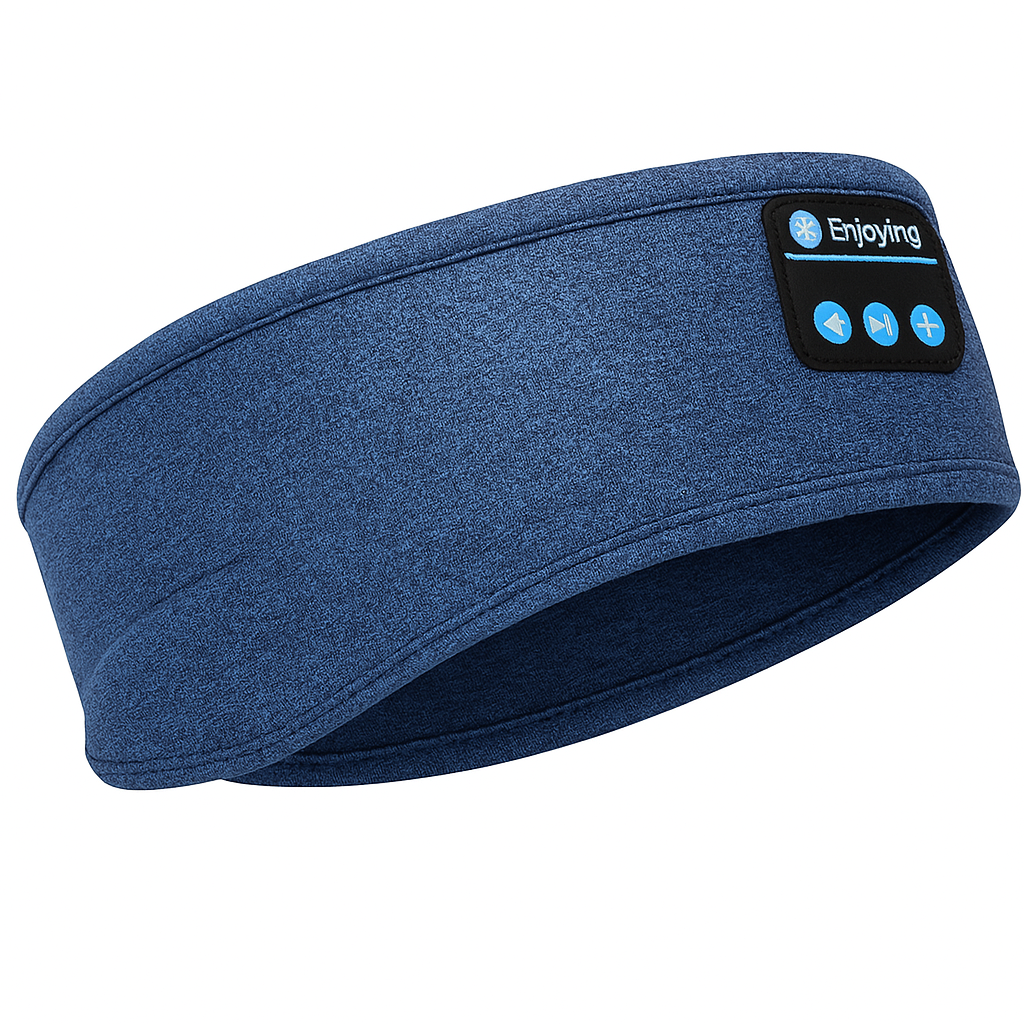 SUENTA Bluetooth Schlafkopfhörer Mit Weichem Stoffkopfbügel Blau
