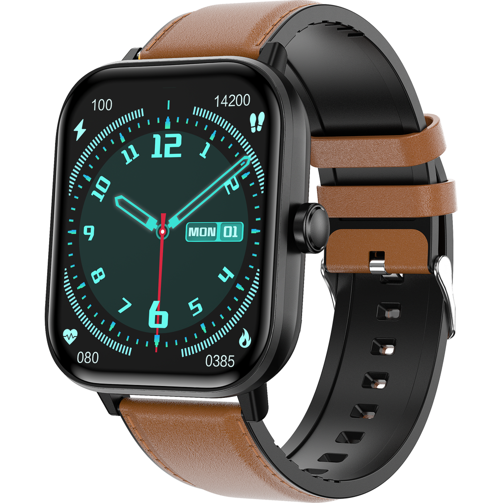 SUENTA Smartwatch Für Nicht-Invasive Glukoseüberwachung Gesundheit Brauner Gürtel