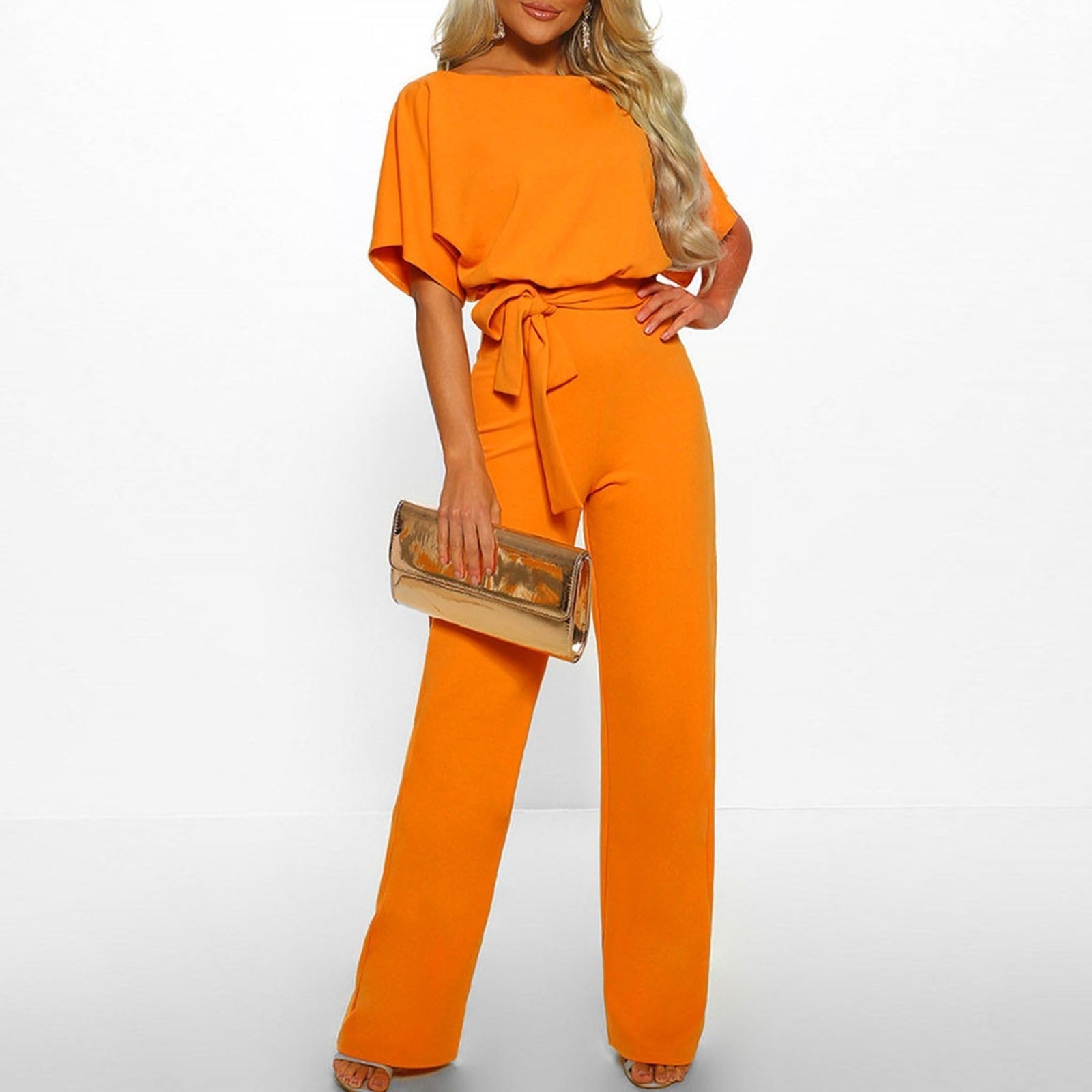 SUENTA Mechi | Damen Jumpsuit – Kühler Sommer-Stoff, Schicker Sommerstil & Luftige Eleganz Gelb