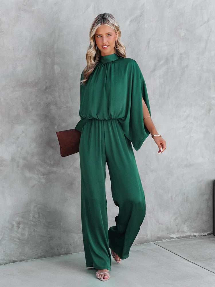 SUENTA Vespera Dame Jumpsuit – Grøn & Stilrent Design