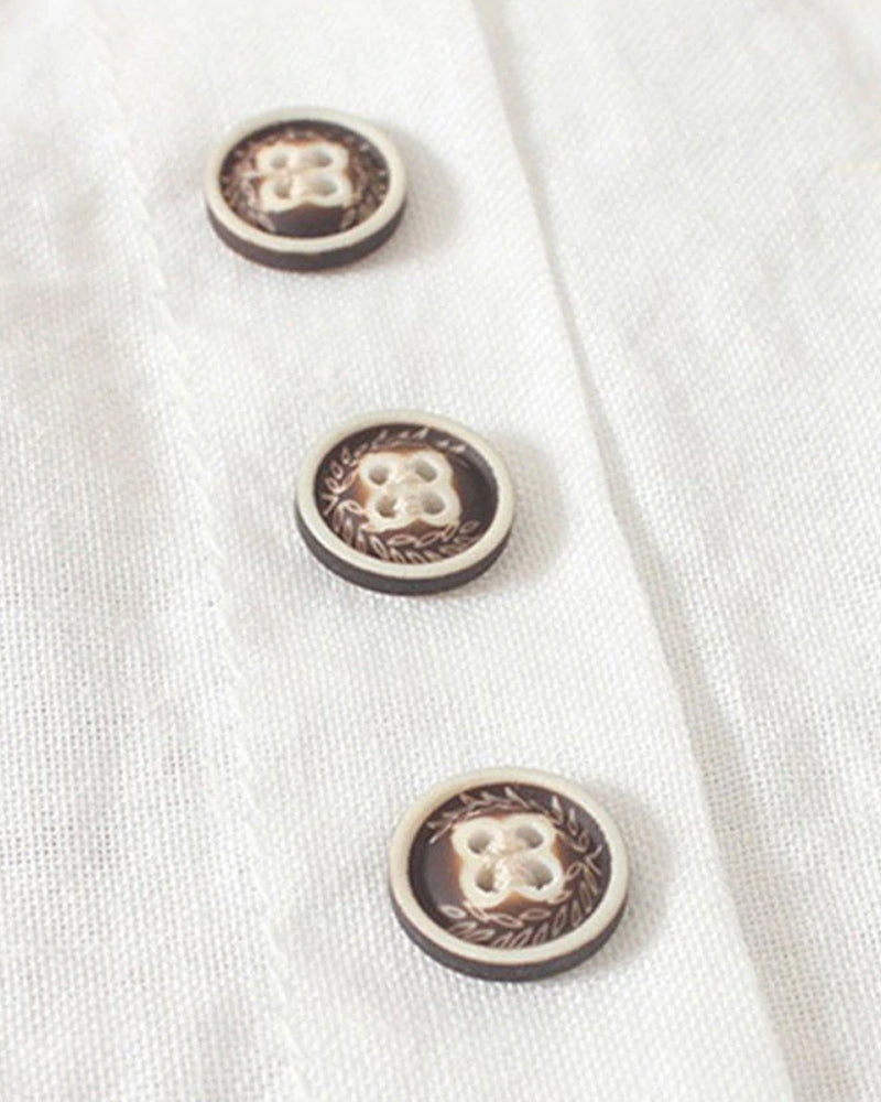 SUENTA Chāme | Damen Kurzarmbluse – Knopfleiste Vorne, Leichter & Atmungsaktiver Stoff