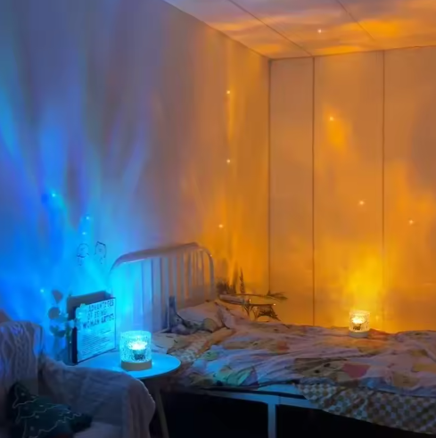SUENTA Kabellose LED-Stimmungsleuchte mit Fernbedienung Warmweiß 16 Farben RGB – Mit Fernbedienung