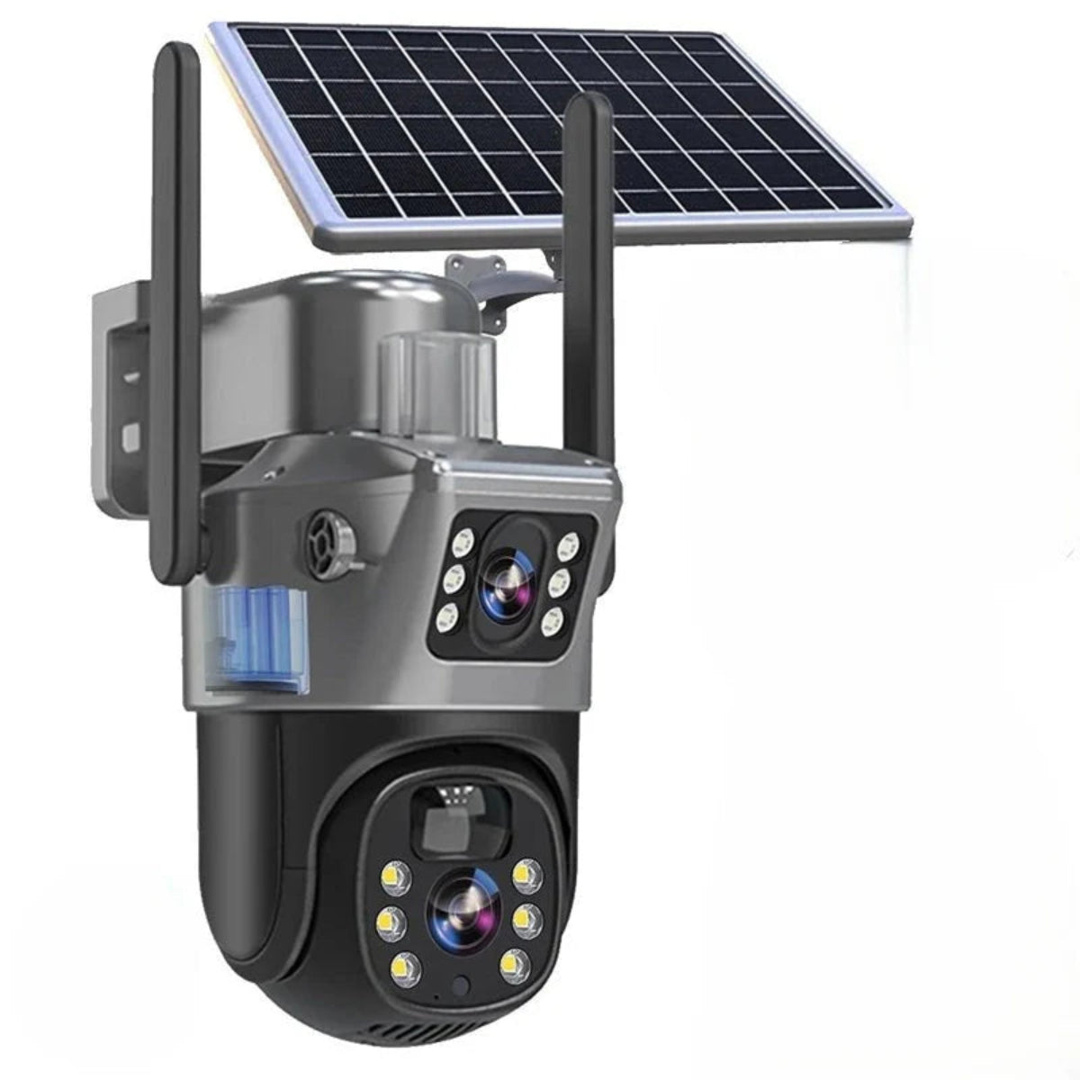 SUENTA Kabellose Überwachungskamera Mit Solarpanel 4K Dual Objektiv