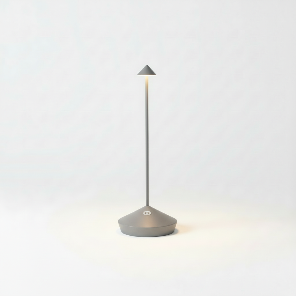 SUENTA Kabellose LED-Tischleuchte Dimmbares Licht Modernen Stil Grau