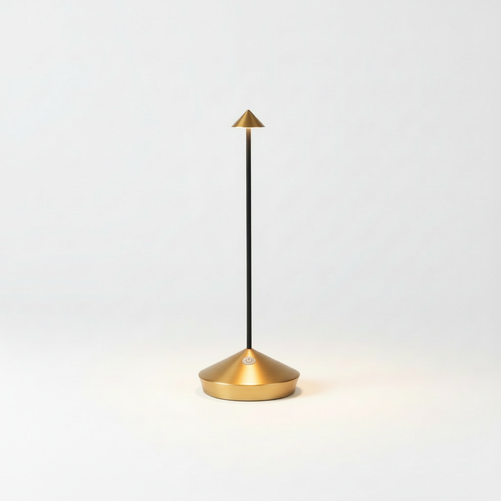 SUENTA Kabellose LED-Tischleuchte Dimmbares Licht Modernen Stil Gold