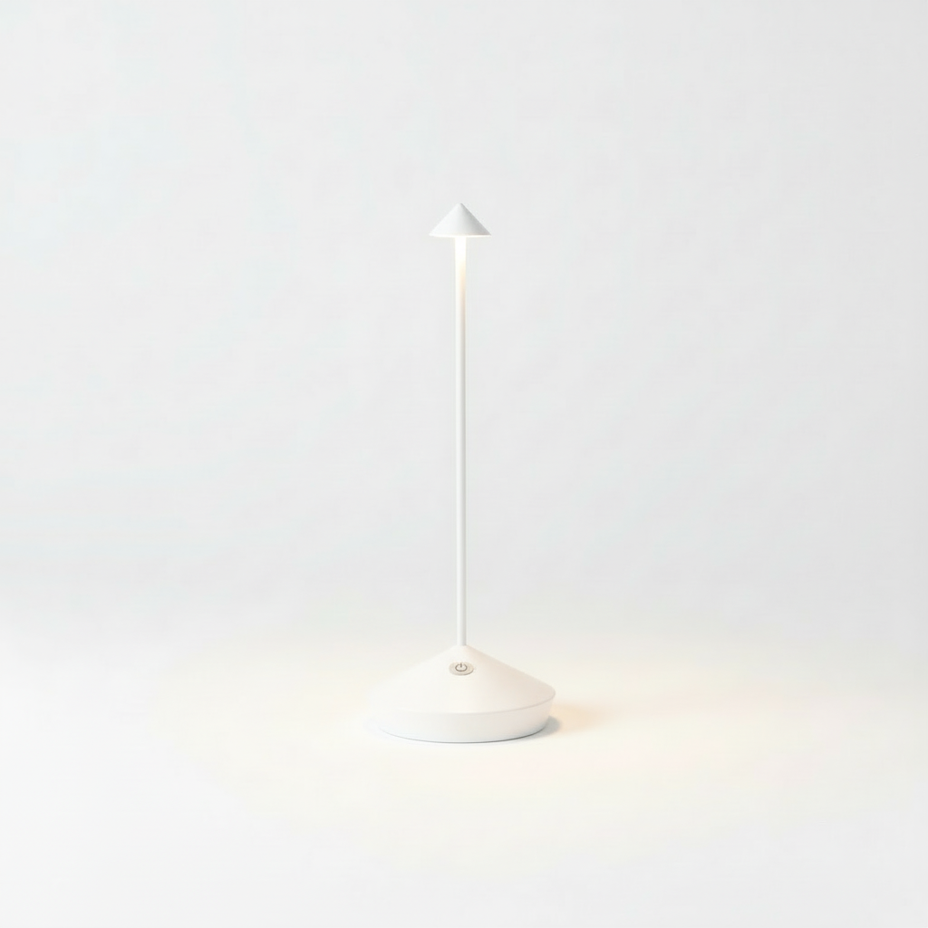 SUENTA Kabellose LED-Tischleuchte Dimmbares Licht Modernen Stil Weiß