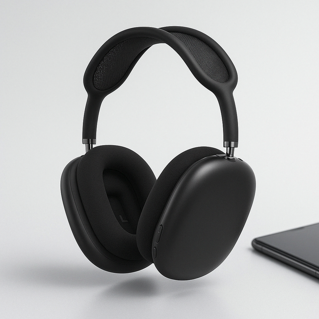 SUENTA Kabellose Over-Ear-Kopfhörer mit Geräuschunterdrückung Schwarz