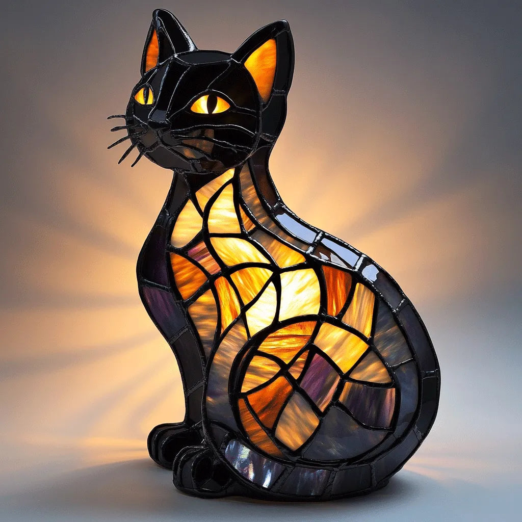 SUENTA Katzen Nachtlampe Kuschelig Sanfter Nachtbegleiter Licht