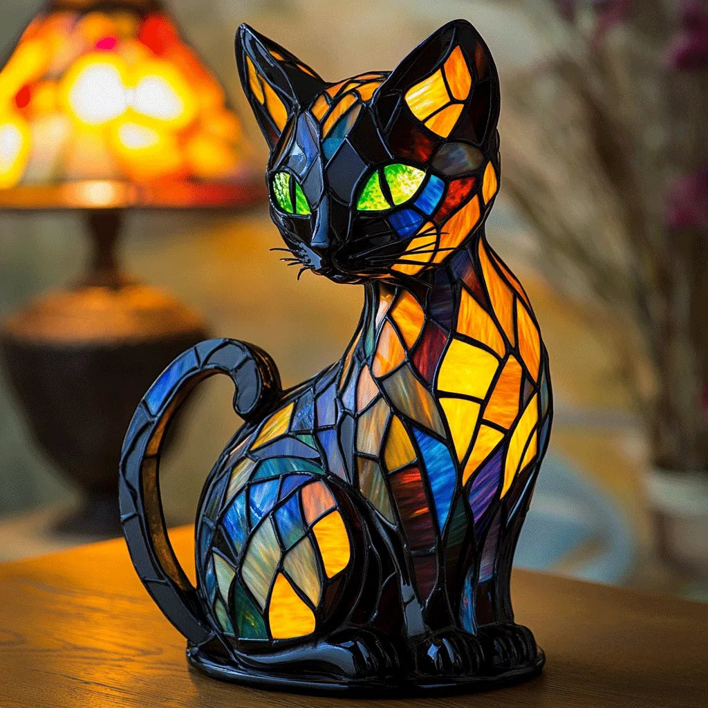 SUENTA Katzen Nachtlampe Kuschelig Sanfter Nachtbegleiter Licht A 6,69 Zoll
