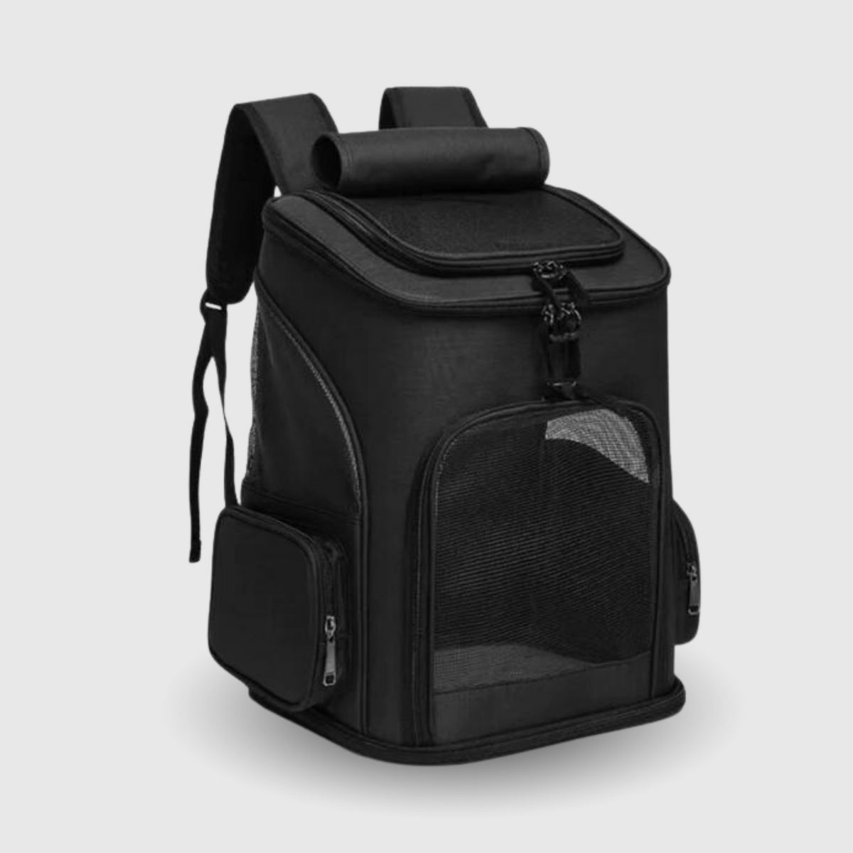 SUENTA Katzentrage Rucksack Belüftung Stauraum Komfort Für Katzen Schwarz
