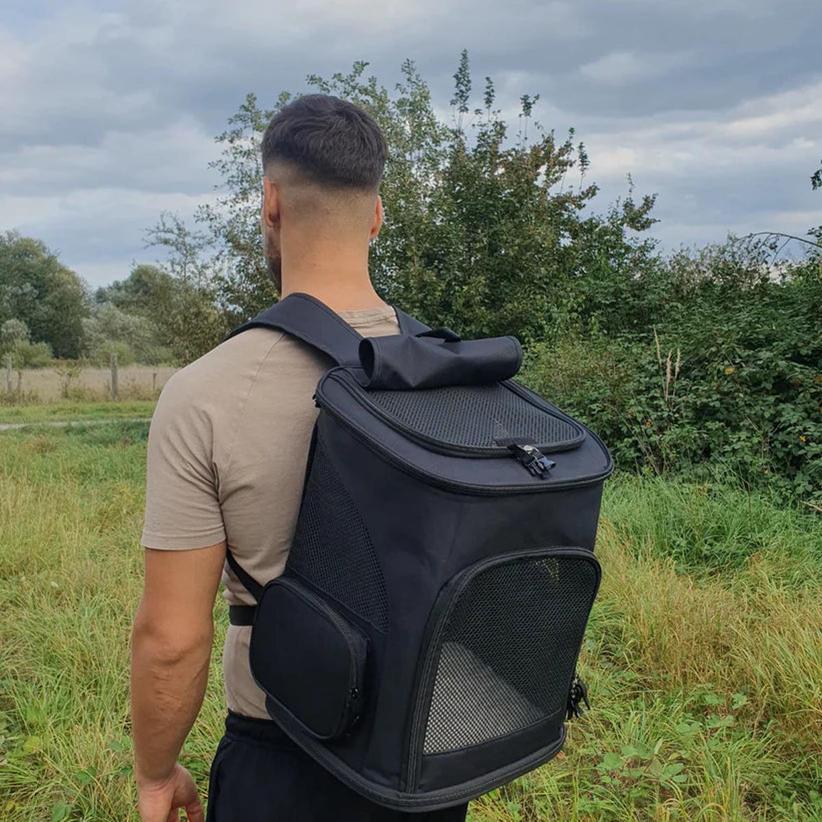 SUENTA Katzentrage Rucksack Belüftung Stauraum Komfort Für Katzen