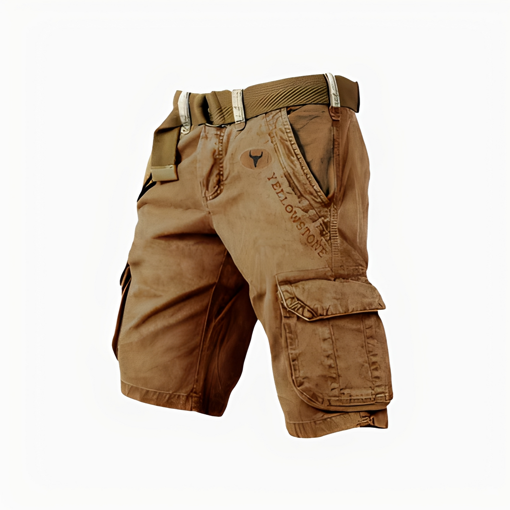SUENTA Hommes | Cargoshorts für Herren – Ergonomisches Design, maximaler Komfort & funktionale Details Braun