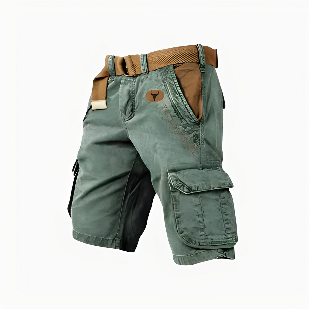 SUENTA Hommes | Cargoshorts für Herren – Ergonomisches Design, maximaler Komfort & funktionale Details Grün