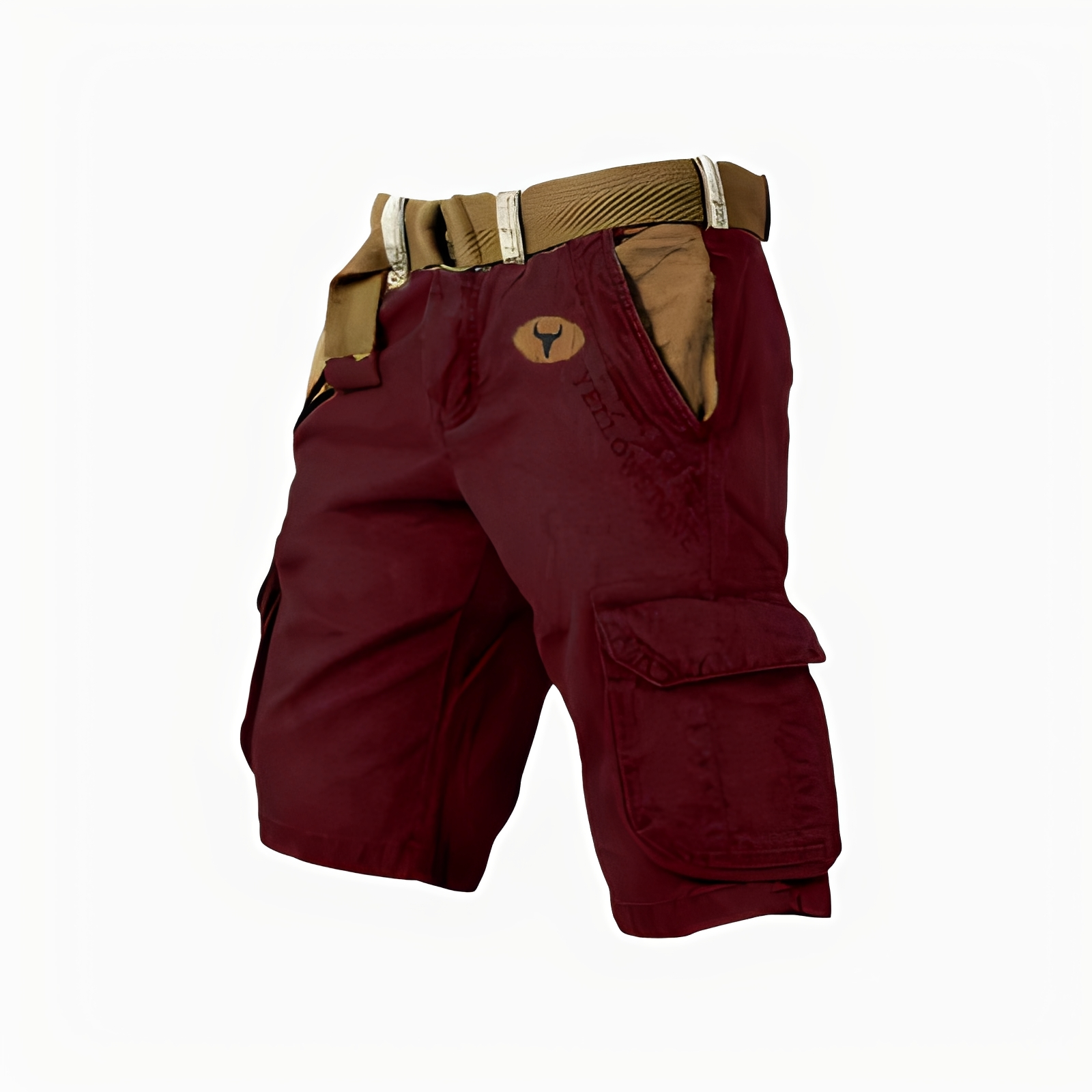 SUENTA Hommes | Cargoshorts für Herren – Ergonomisches Design, maximaler Komfort & funktionale Details Rot