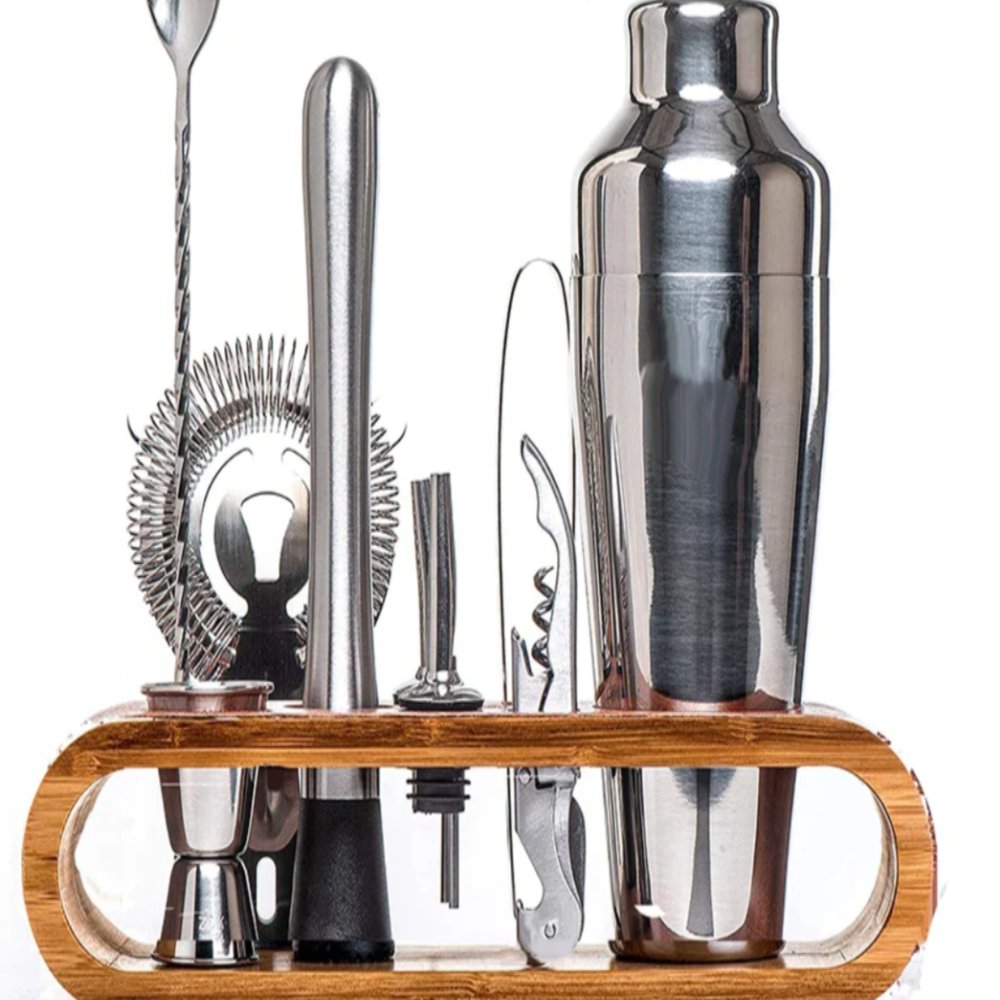 SUENTA Kit Luxuriöses Metallisches Bar Set Stylische Cocktails