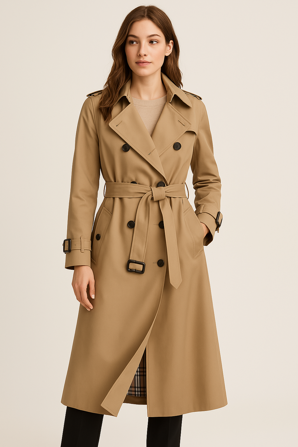 SUENTA Damen-Trenchcoat Klassisch – Alltagstauglich & Vielseitiger Stil